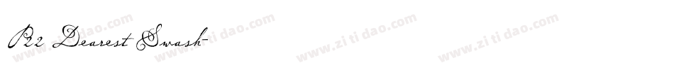 P22 Dearest Swash字体转换